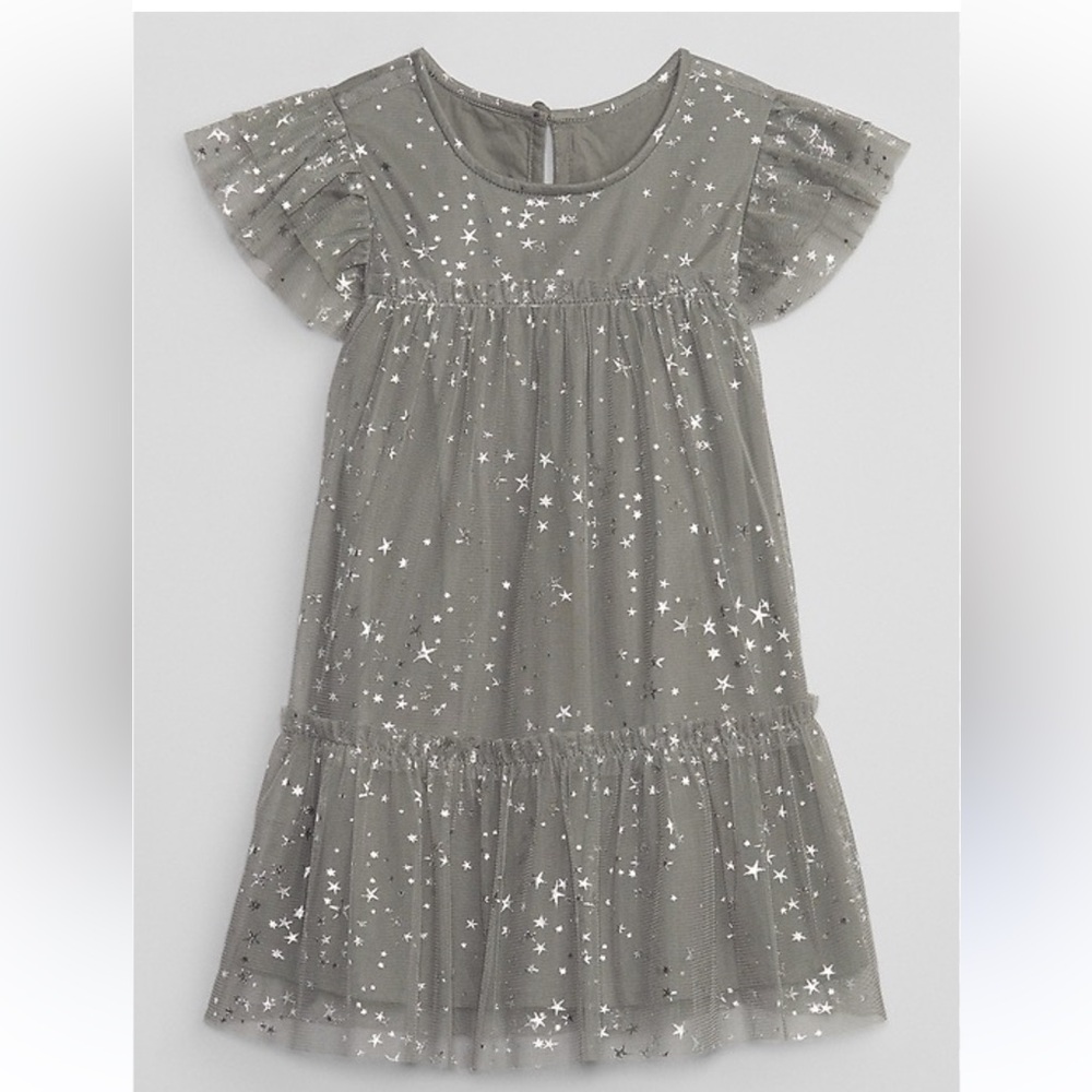 babyGap Tulle Ruffle Sleeve Dress